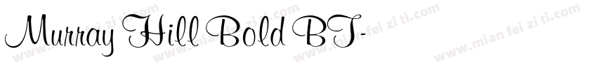 Murray Hill Bold BT字体转换